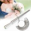 imageAccmor Ring Sizer Tool Including Ring Mandrel ampamp Ring Sizer Guage 4 Sizes Ring Measurement Stick Metal Mandrel ampamp Finger Sizing Measuring Tool Set for Jewelry Making MeasuringSilver