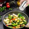 imageAccmor Salt and Pepper Shakers Set 5oz Stainless Steel Salt and Pepper Shakers Seasoning Container with Glass Bottom for Home Cooking Restaurants Bar BBQSilver