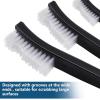 imageAccmor Scratch Brush Set DoubleEnded Gun Cleaning Brushes Tools 9 Packs All Purpose Steel Bristle Cleaner Kit Handy Wire Scrub for Cleaning Welding SlagPaintRustDirt3 Steel Gray  3 Bronze  3 Nylon White