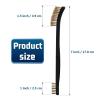 imageAccmor Scratch Brush Set DoubleEnded Gun Cleaning Brushes Tools 9 Packs All Purpose Steel Bristle Cleaner Kit Handy Wire Scrub for Cleaning Welding SlagPaintRustDirt3 Steel Gray  3 Bronze  3 Nylon White