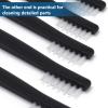 imageAccmor Scratch Brush Set DoubleEnded Gun Cleaning Brushes Tools 9 Packs All Purpose Steel Bristle Cleaner Kit Handy Wire Scrub for Cleaning Welding SlagPaintRustDirt9 Nylon White