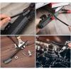 imageAccmor Scratch Brush Set DoubleEnded Gun Cleaning Brushes Tools 9 Packs All Purpose Steel Bristle Cleaner Kit Handy Wire Scrub for Cleaning Welding SlagPaintRustDirt9 Steel Gray