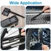 imageAccmor Scratch Brush Set DoubleEnded Gun Cleaning Brushes Tools 9 Packs All Purpose Steel Bristle Cleaner Kit Handy Wire Scrub for Cleaning Welding SlagPaintRustDirt3 Steel Gray  3 Bronze  3 Nylon White