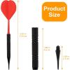 imageAccmor Soft Tip Darts Bar Dart Plastic Tip Darts Set Attach Extra 100 Black 2BA Replacement Tips Soft Tip Darts for ElectronicPlastic Dartboardblack