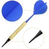 imageAccmor Soft Tip Darts Bar Dart Plastic Tip Darts Set Attach Extra 100 Black 2BA Replacement Tips Soft Tip Darts for ElectronicPlastic Dartboardgold
