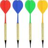 imageAccmor Soft Tip Darts Bar Dart Plastic Tip Darts Set Attach Extra 100 Black 2BA Replacement Tips Soft Tip Darts for ElectronicPlastic Dartboardgold