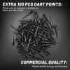 imageAccmor Soft Tip Darts Bar Dart Plastic Tip Darts Set Attach Extra 100 Black 2BA Replacement Tips Soft Tip Darts for ElectronicPlastic Dartboardgoldshape B darts tips