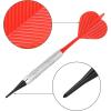 imageAccmor Soft Tip Darts Bar Dart Plastic Tip Darts Set Attach Extra 100 Black 2BA Replacement Tips Soft Tip Darts for ElectronicPlastic Dartboardsilver