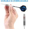 imageAccmor Steel Tip Darts Professional Darts with Aluminum ShaftsStainless Steel Dart Tips and Barrels 24 Grams Metal Darts 9 Packs