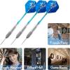 imageAccmor Steel Tip Darts Set 26G Professional Darts Metal Tip Darts with Aluminum Shafts Copper Tungsten Barrels Steel Tip Darts with CaseBlue