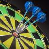 imageAccmor Steel Tip Darts Set 26G Professional Darts Metal Tip Darts with Aluminum Shafts Copper Tungsten Barrels Steel Tip Darts with CaseBlue