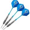 imageAccmor Steel Tip Darts Set 26G Professional Darts Metal Tip Darts with Aluminum Shafts Copper Tungsten Barrels Steel Tip Darts with CaseBlue