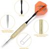 imageAccmor Steel Tip Darts18 Pack Metal Darts Set Professional Metal Tip Darts Darts for Dartboard Dart Flights for Adults20G Darts