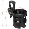 imageAccmor Stroller Cup Holder with Adjustable Strap 360 Degree Rotatable Universal Cup Holder for Uppababy Nuna Doona Stroller Drinks Holder for Wheelchair Walker RollatorClassic