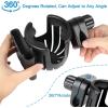 imageAccmor Stroller Cup Holder with Phone Holder Bike Cup Holder 2in1 Universal Cup Phone Drinks Holder for Stroller Walker Wheelchair BlackBlack