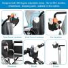 imageAccmor Stroller Cup Holder with Phone Holder Bike Cup Holder 2in1 Universal Cup Phone Drinks Holder for Stroller Walker Wheelchair BlackBlack