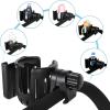 imageAccmor Stroller Cup Holder with Phone Holder Bike Cup Holder 2in1 Universal Cup Phone Drinks Holder for Stroller Walker Wheelchair BlackBlack