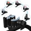imageAccmor Stroller Cup Holder with Phone Holder Bike Cup Holder 2in1 Universal Cup Phone Drinks Holder for Stroller Walker Wheelchair BlackBlack Grey
