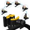 imageAccmor Stroller Cup Holder with Phone Holder Bike Cup Holder 2in1 Universal Cup Phone Drinks Holder for Stroller Walker Wheelchair BlackBlack Yellow