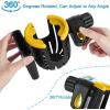 imageAccmor Stroller Cup Holder with Phone Holder Bike Cup Holder 2in1 Universal Cup Phone Drinks Holder for Stroller Walker Wheelchair BlackBlack Yellow