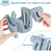 imageAccmor Stroller Cup Holder with Phone Holder Bike Cup Holder 2in1 Universal Cup Phone Drinks Holder for Stroller Walker Wheelchair BlackGrey