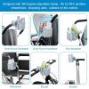 imageAccmor Stroller Cup Holder with Phone Holder Bike Cup Holder 2in1 Universal Cup Phone Drinks Holder for Stroller Walker Wheelchair BlackGrey