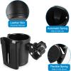 imageAccmor Stroller Cup Holder with Phone Keys Holder 3in1 Universal Cup Holder Drinks Bottle Holder for Stroller Bike Wheelchair Walker ScooterBlack