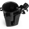 imageAccmor Stroller Cup Holder with Phone Keys Holder 3in1 Universal Cup Holder Drinks Bottle Holder for Stroller Bike Wheelchair Walker ScooterBlack