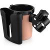 imageAccmor Stroller Cup Holder with Phone Keys Holder 3in1 Universal Cup Holder Drinks Bottle Holder for Stroller Bike Wheelchair Walker ScooterBlack Brown
