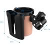 imageAccmor Stroller Cup Holder with Phone Keys Holder 3in1 Universal Cup Holder Drinks Bottle Holder for Stroller Bike Wheelchair Walker ScooterBlack Brown