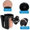imageAccmor Stroller Cup Holder with Phone Keys Holder 3in1 Universal Cup Holder Drinks Bottle Holder for Stroller Bike Wheelchair Walker ScooterBlack Brown