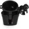 imageAccmor Stroller Cup Holder with Phone Keys Holder 3in1 Universal Cup Holder Drinks Bottle Holder for Stroller Bike Wheelchair Walker ScooterBlack Brown