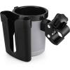 imageAccmor Stroller Cup Holder with Phone Keys Holder 3in1 Universal Cup Holder Drinks Bottle Holder for Stroller Bike Wheelchair Walker ScooterBlack Grey