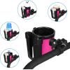 imageAccmor Stroller Cup Holder with Phone Keys Holder 3in1 Universal Cup Holder Drinks Bottle Holder for Stroller Bike Wheelchair Walker ScooterBlack Pink
