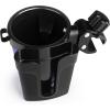 imageAccmor Stroller Cup Holder with Phone Keys Holder 3in1 Universal Cup Holder Drinks Bottle Holder for Stroller Bike Wheelchair Walker ScooterBlack Purple