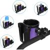 imageAccmor Stroller Cup Holder with Phone Keys Holder 3in1 Universal Cup Holder Drinks Bottle Holder for Stroller Bike Wheelchair Walker ScooterBlack Purple