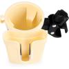 imageAccmor Stroller Cup Holder with Phone Keys Holder 3in1 Universal Cup Holder Drinks Bottle Holder for Stroller Bike Wheelchair Walker ScooterCream Yellow Grey