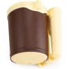 imageAccmor Stroller Cup Holder with Phone Keys Holder 3in1 Universal Cup Holder Drinks Bottle Holder for Stroller Bike Wheelchair Walker ScooterCream Yellow Brown