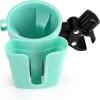 imageAccmor Stroller Cup Holder with Phone Keys Holder 3in1 Universal Cup Holder Drinks Bottle Holder for Stroller Bike Wheelchair Walker ScooterGrey Green