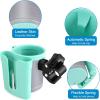 imageAccmor Stroller Cup Holder with Phone Keys Holder 3in1 Universal Cup Holder Drinks Bottle Holder for Stroller Bike Wheelchair Walker ScooterGrey Green
