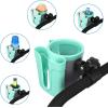imageAccmor Stroller Cup Holder with Phone Keys Holder 3in1 Universal Cup Holder Drinks Bottle Holder for Stroller Bike Wheelchair Walker ScooterGrey Green