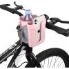 imageAccmor Stroller Cup Holder with Phone Keys Holder 3in1 Universal Cup Holder Drinks Bottle Holder for Stroller Bike Wheelchair Walker ScooterGrey Pink