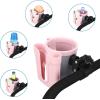 imageAccmor Stroller Cup Holder with Phone Keys Holder 3in1 Universal Cup Holder Drinks Bottle Holder for Stroller Bike Wheelchair Walker ScooterGrey Pink