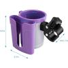 imageAccmor Stroller Cup Holder with Phone Keys Holder 3in1 Universal Cup Holder Drinks Bottle Holder for Stroller Bike Wheelchair Walker ScooterGrey Purple