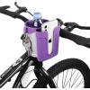 imageAccmor Stroller Cup Holder with Phone Keys Holder 3in1 Universal Cup Holder Drinks Bottle Holder for Stroller Bike Wheelchair Walker ScooterGrey Purple