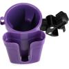 imageAccmor Stroller Cup Holder with Phone Keys Holder 3in1 Universal Cup Holder Drinks Bottle Holder for Stroller Bike Wheelchair Walker ScooterGrey Purple