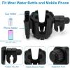 imageAccmor Stroller Cup Holder with Tray Universal Cup Holder Bike Bottle Holder 360 Rotatable Large Caliber Drinks Holder for Stroller Bike Wheelchair WalkerCup Phone HolderBlack