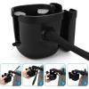 imageAccmor Stroller Cup Holder with Tray Universal Cup Holder Bike Bottle Holder 360 Rotatable Large Caliber Drinks Holder for Stroller Bike Wheelchair WalkerSilicone ArmCup Phone Holder