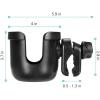 imageAccmor Stroller Cup Holder with Tray Universal Cup Holder Bike Bottle Holder 360 Rotatable Large Caliber Drinks Holder for Stroller Bike Wheelchair WalkerCup Holder2pc