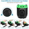 imageAccmor Stroller Cup Holder with Tray Universal Cup Holder Bike Bottle Holder 360 Rotatable Large Caliber Drinks Holder for Stroller Bike Wheelchair WalkerCup Phone HolderGreen